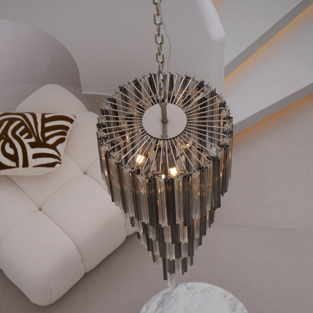 Nicola Murano Noir Spiral Chandelier - Extra Large