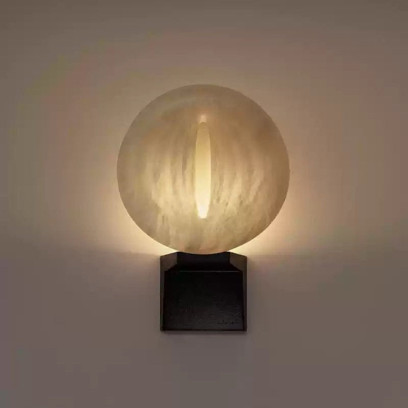 Zarela Rift Alabaster Wall Lamp