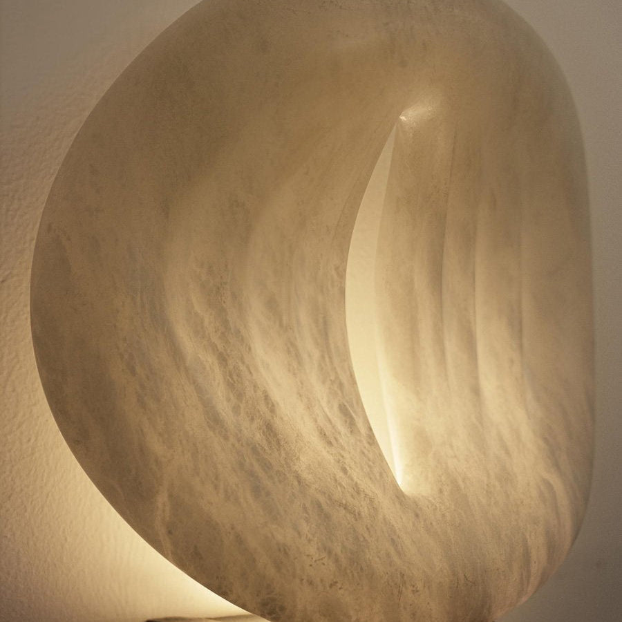 Zarela Rift Alabaster Wall Lamp