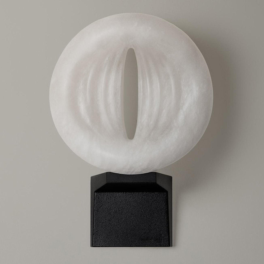 Zarela Rift Alabaster Wall Lamp