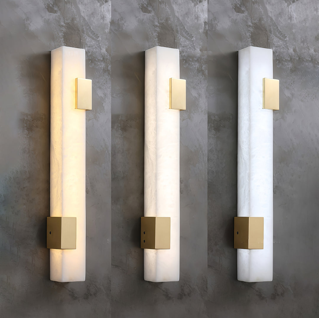 Celora Alabaster Wall Sconce - Long
