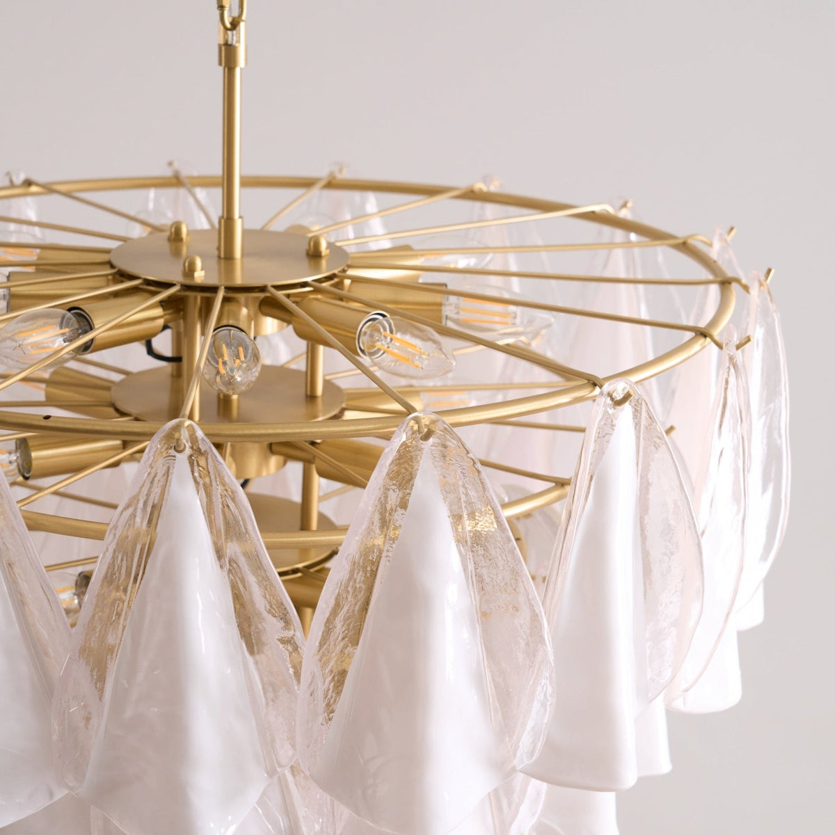 Gabriela White Murano Chandelier
