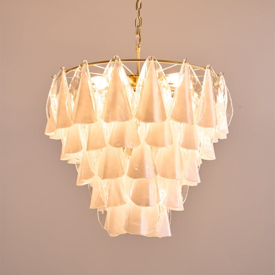 Gabriela White Murano Chandelier