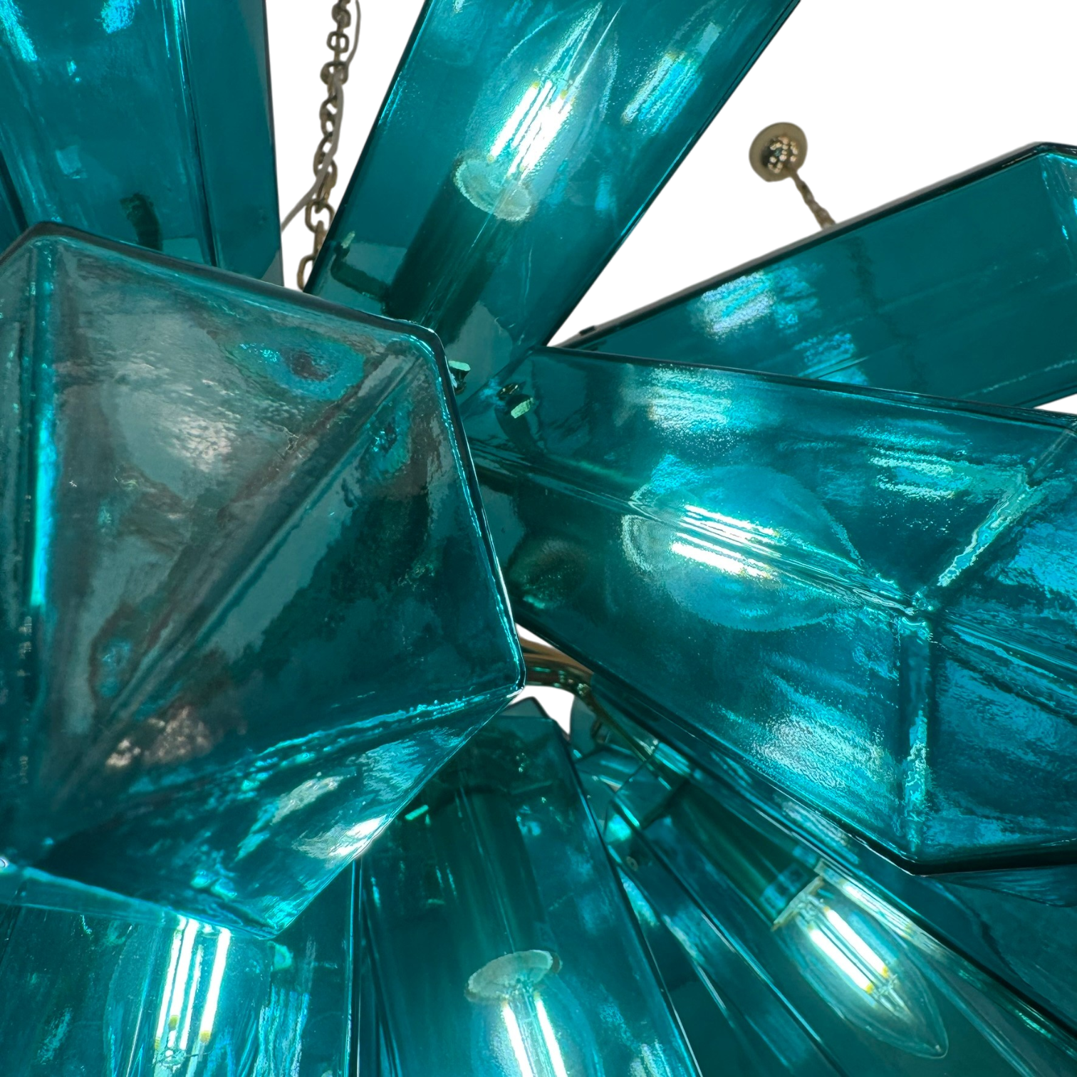 Maggia Murano Emerald Crystal Chandelier
