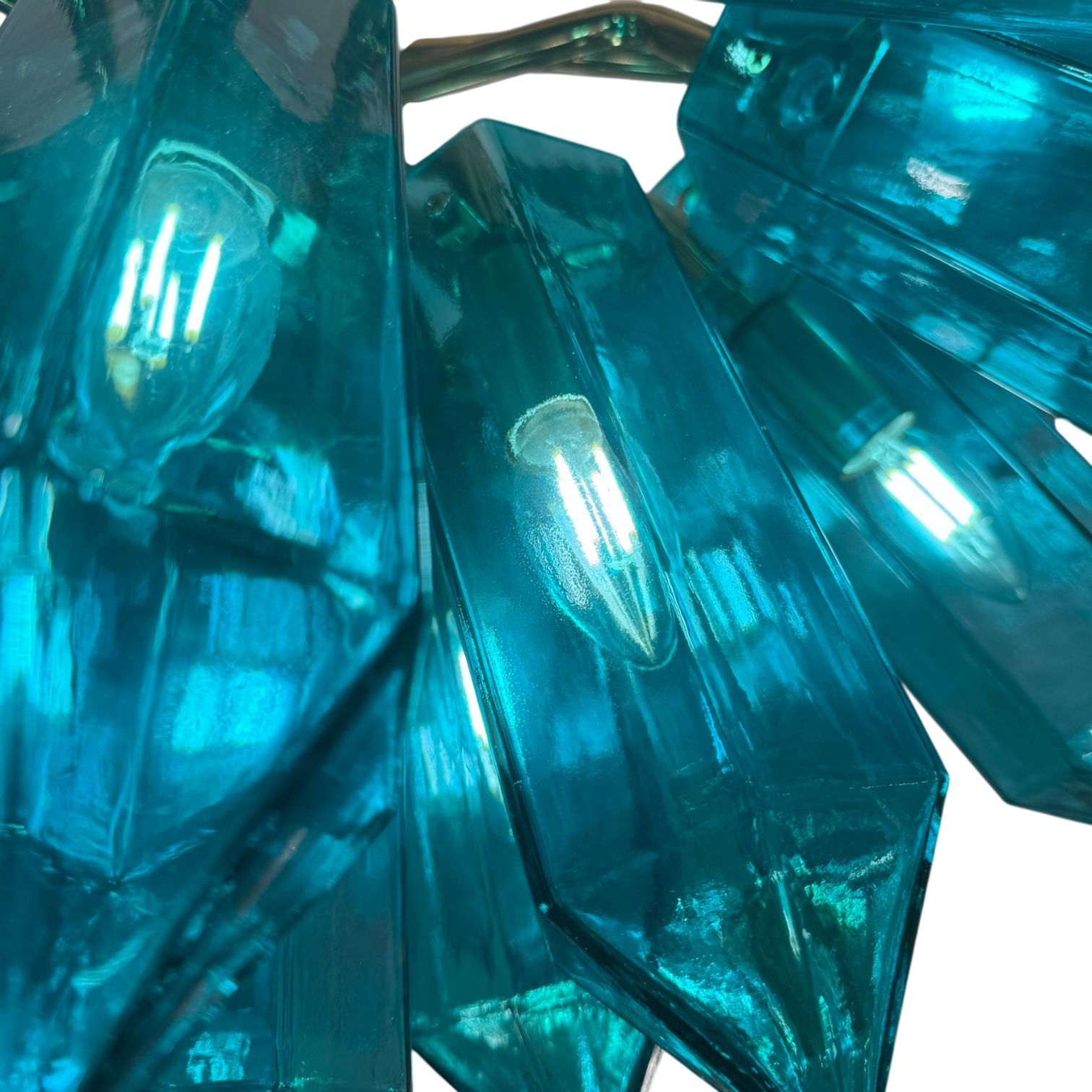 Maggia Murano Emerald Crystal Chandelier