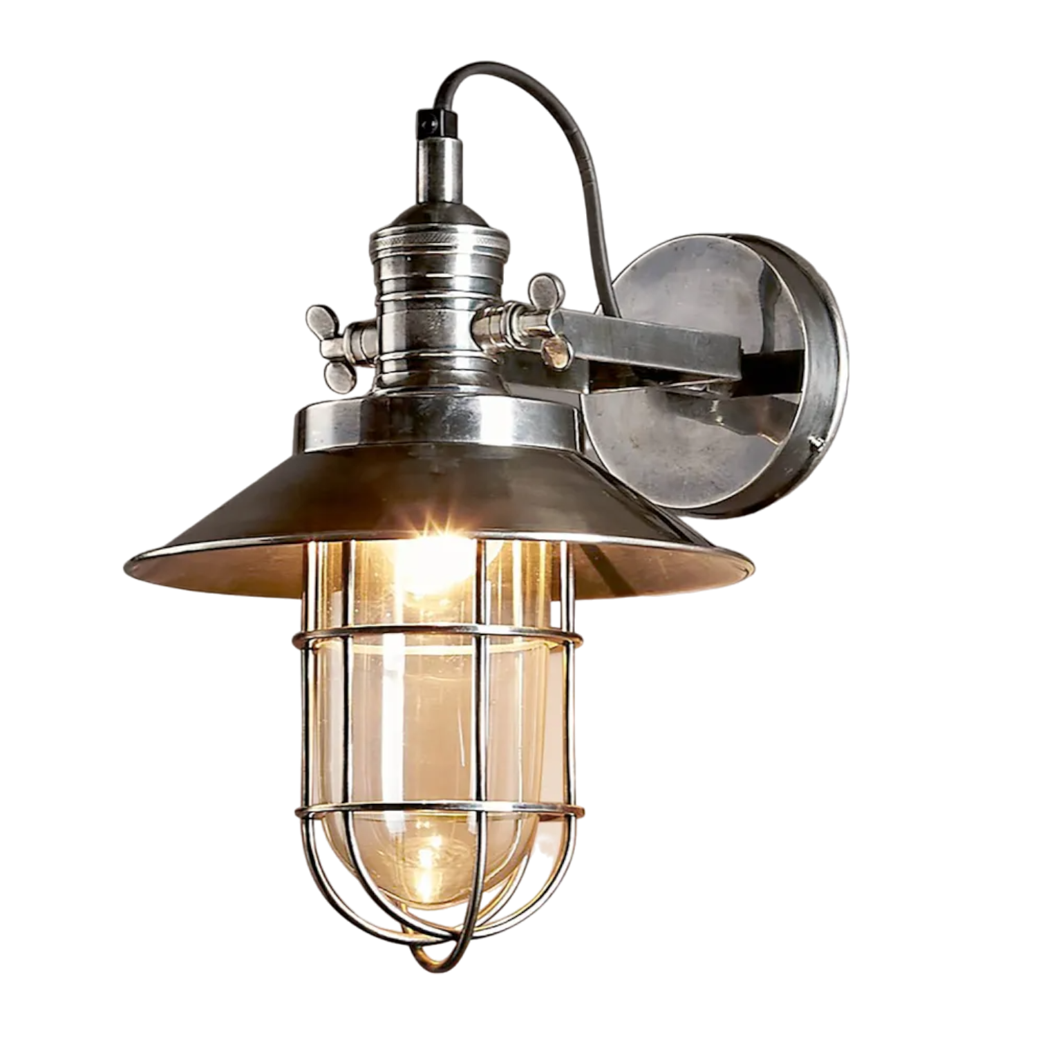 Maine Wall Light Antique Silver