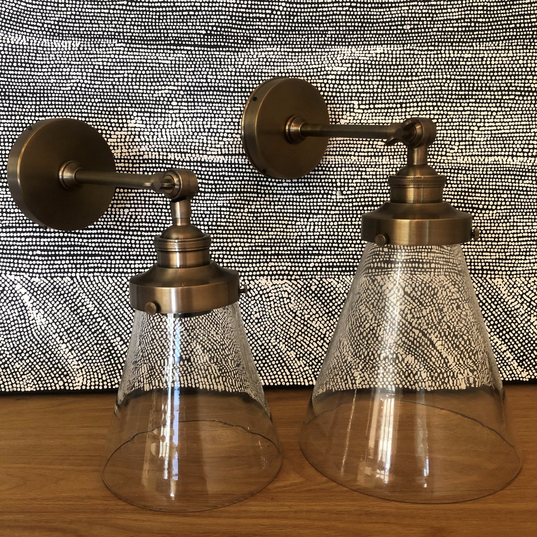 Marion Antique Brass Sconce Wall Light (Small D160mm) - 1 only