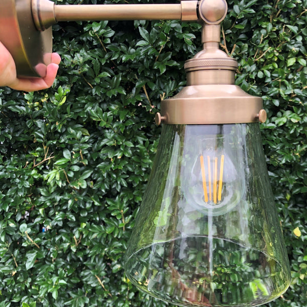 Marion Antique Brass Sconce Wall Light (Small D160mm) - 1 only
