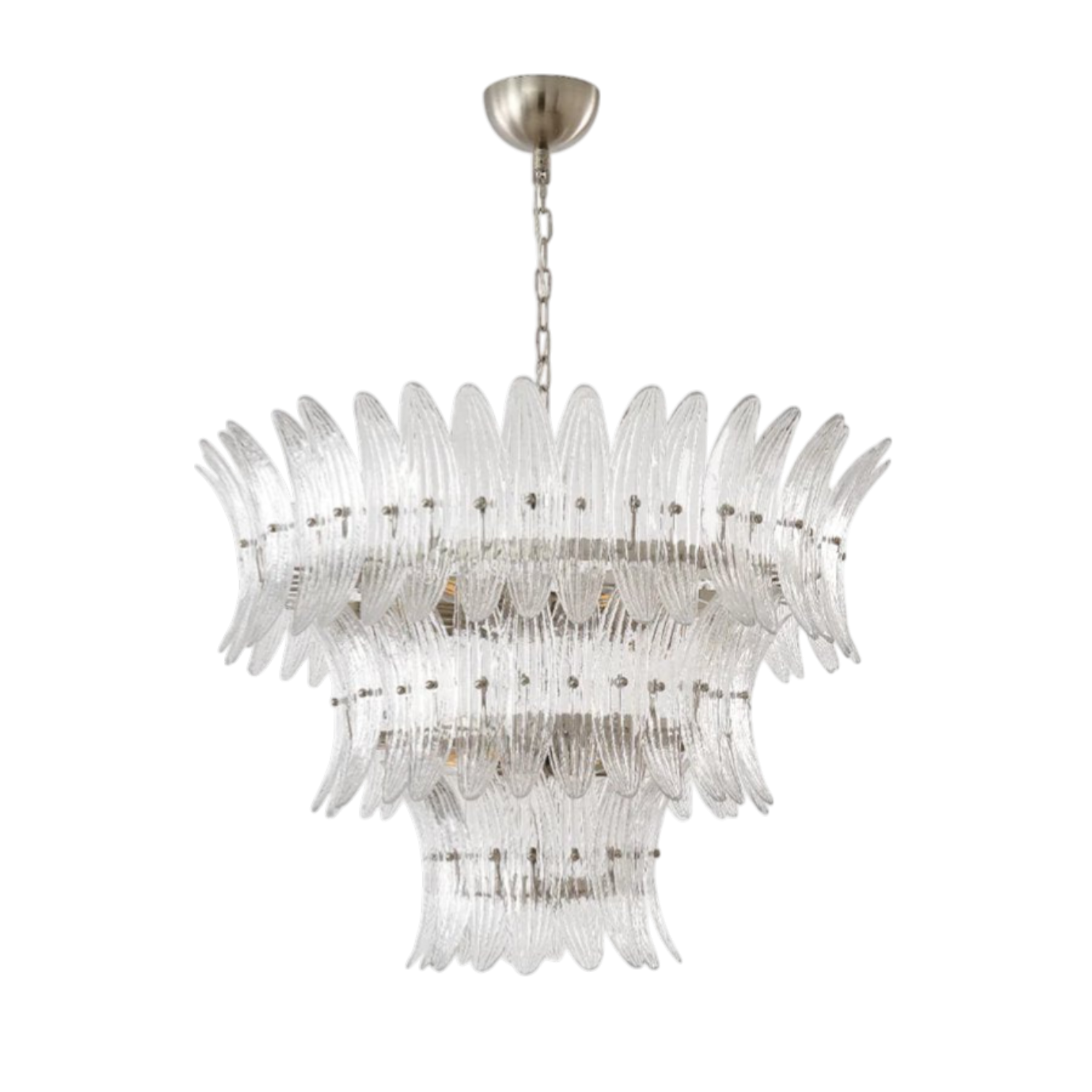 Marta Murano Palmette Chandelier 3 layer