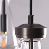 May Teardrop Glass Shade Statement Chandelier bronze view