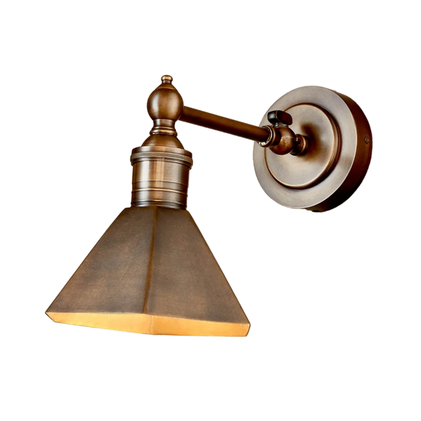 Mayfair Wall Light with Metal Shade Antique Brass (SKU ELPIM50193ALB)