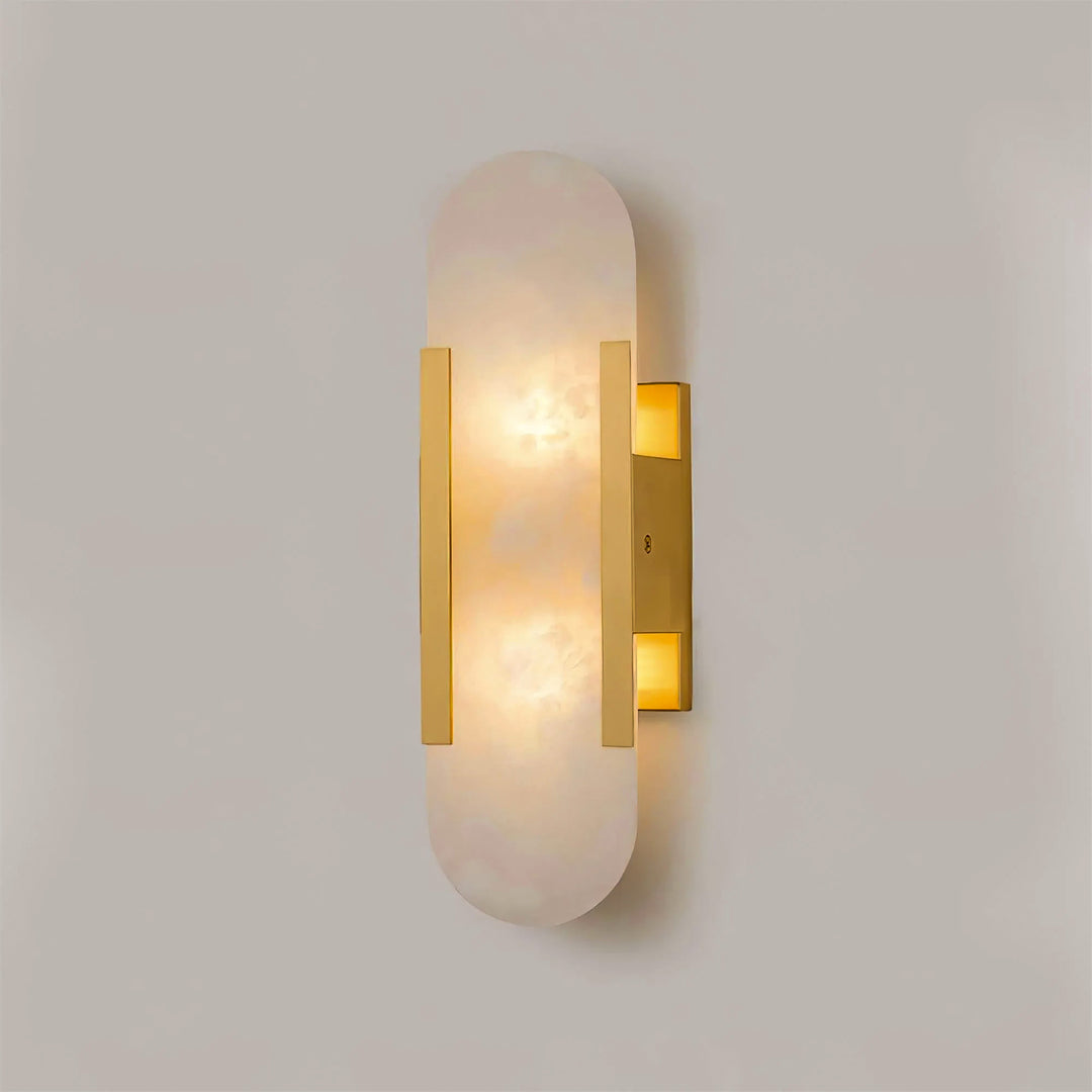 Tiza Elongated Alabaster Wall Lamp - Short