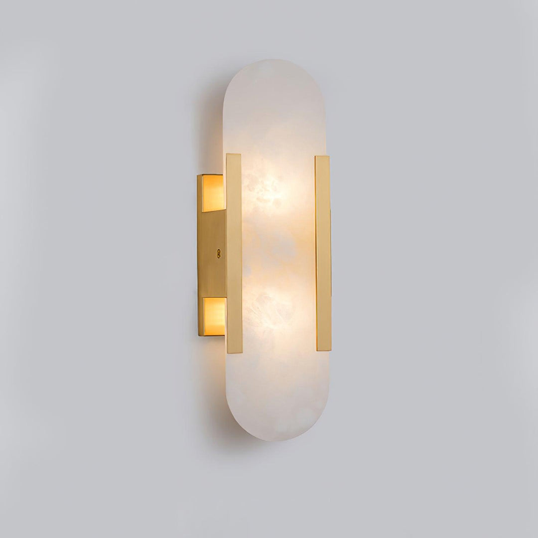 Tiza Elongated Alabaster Wall Lamp - Short