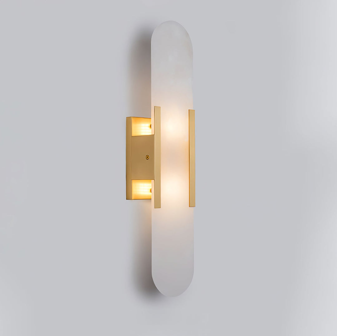 Tiza Elongated Alabaster Wall Lamp - Long