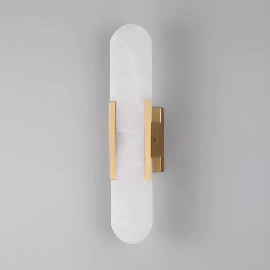 Tiza Elongated Alabaster Wall Lamp - Long