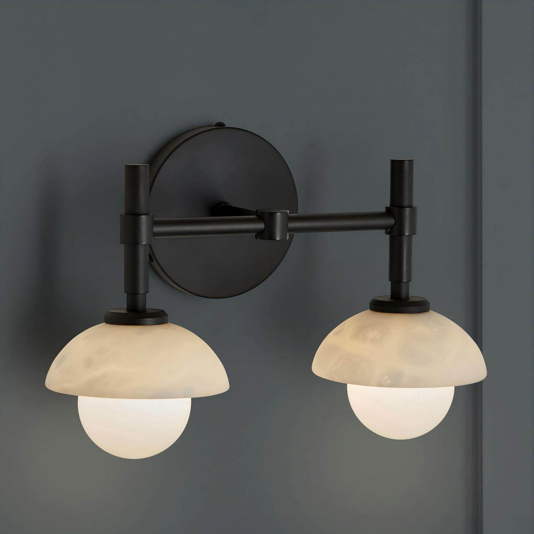 Rocalis Alabaster Double Wall Light