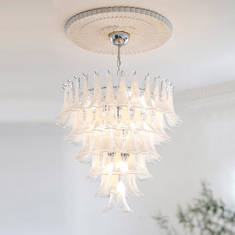 Bettina Murano Petal Glass Pendant Lamp (6 layer)