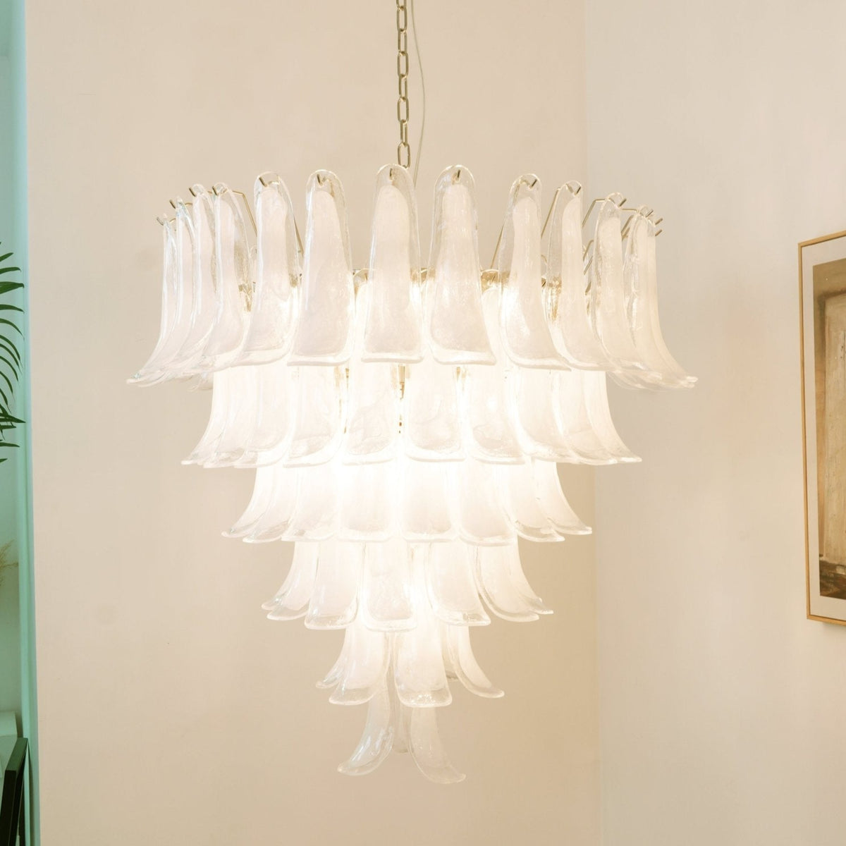 Bettina Murano Petal Glass Pendant Lamp (6 layer)