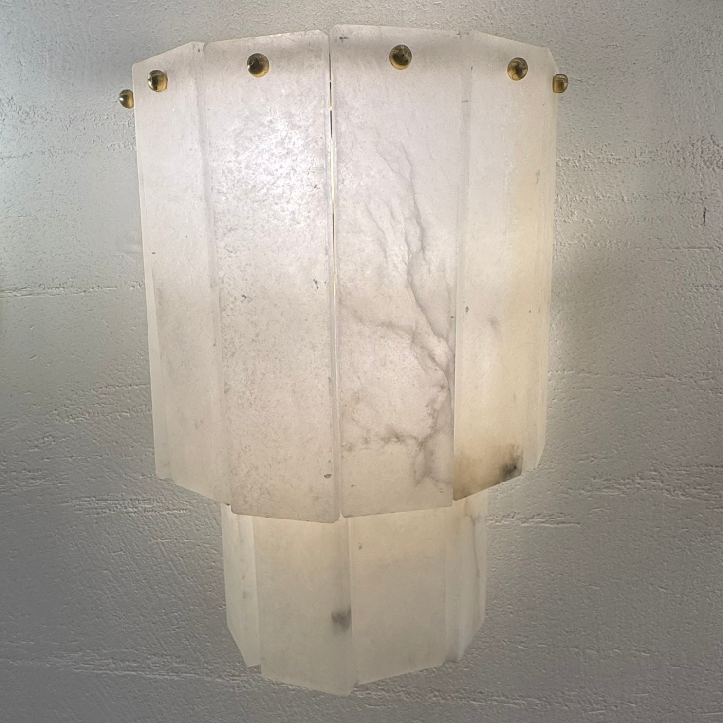 Nalira Alabaster Wall Sconce - 2 tier