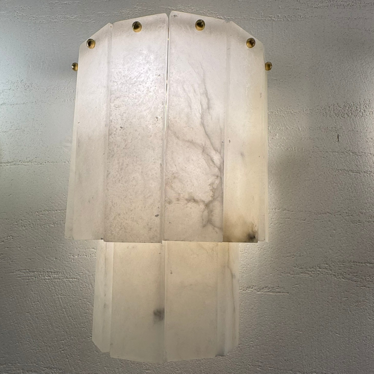 Nalira Alabaster Wall Sconce - 2 tier
