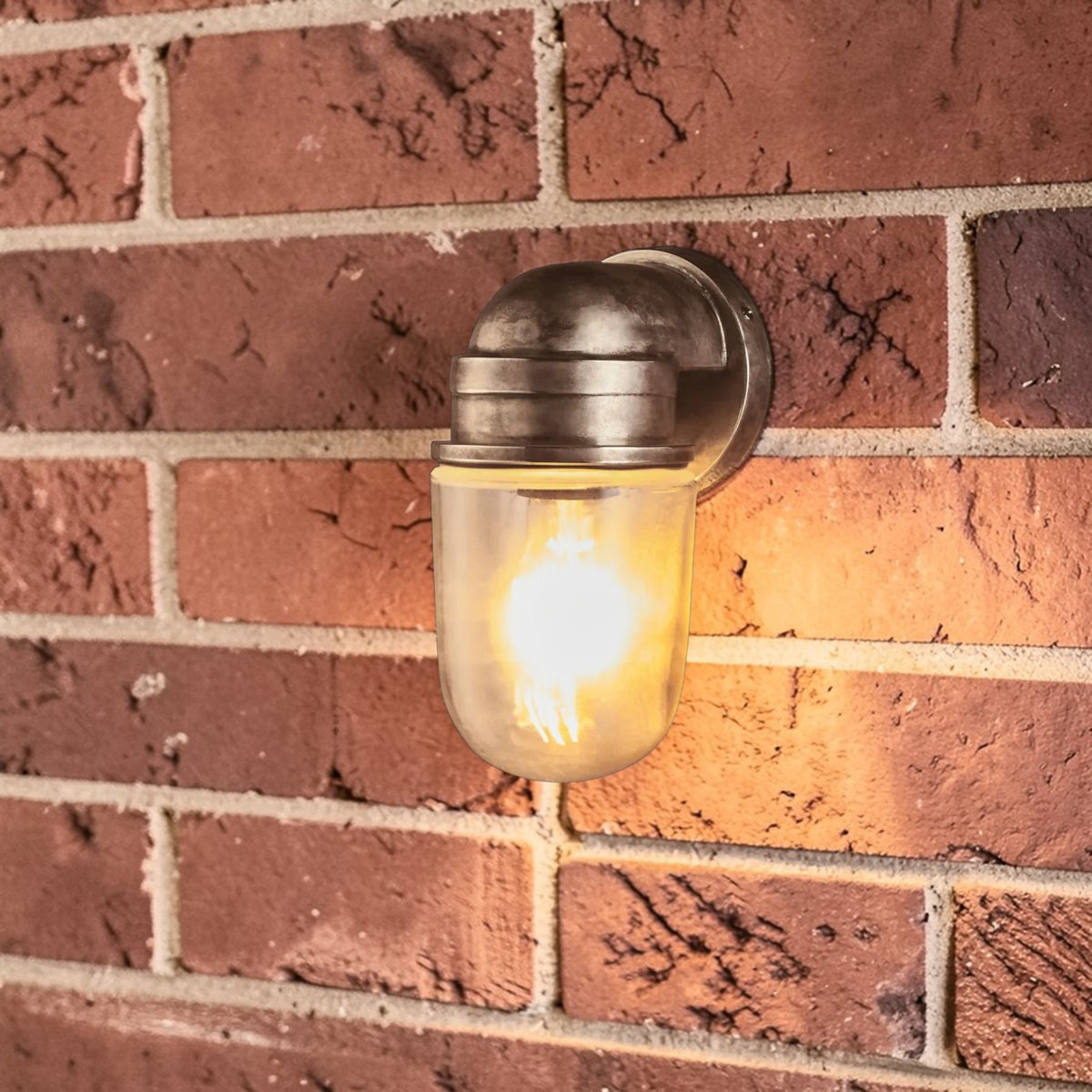 Nautical Outdoor Wall Light Brass