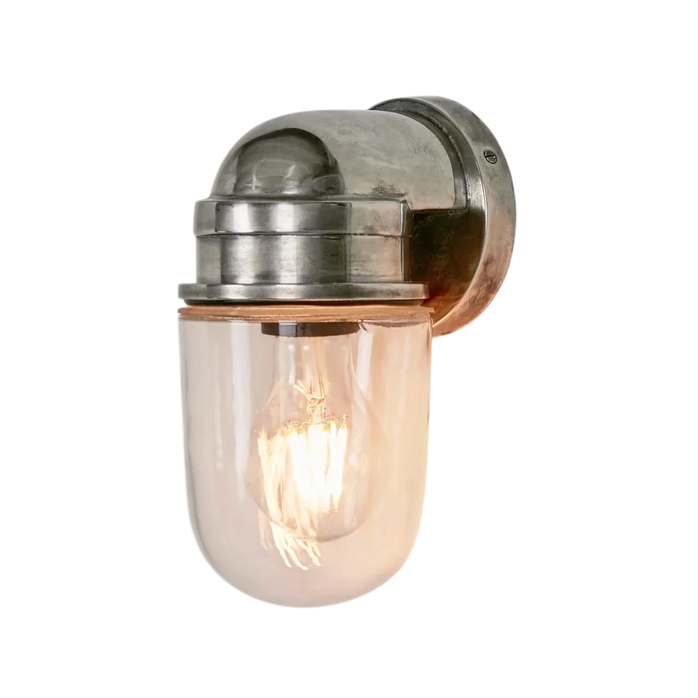 Nautical Outdoor Wall Light Silver
