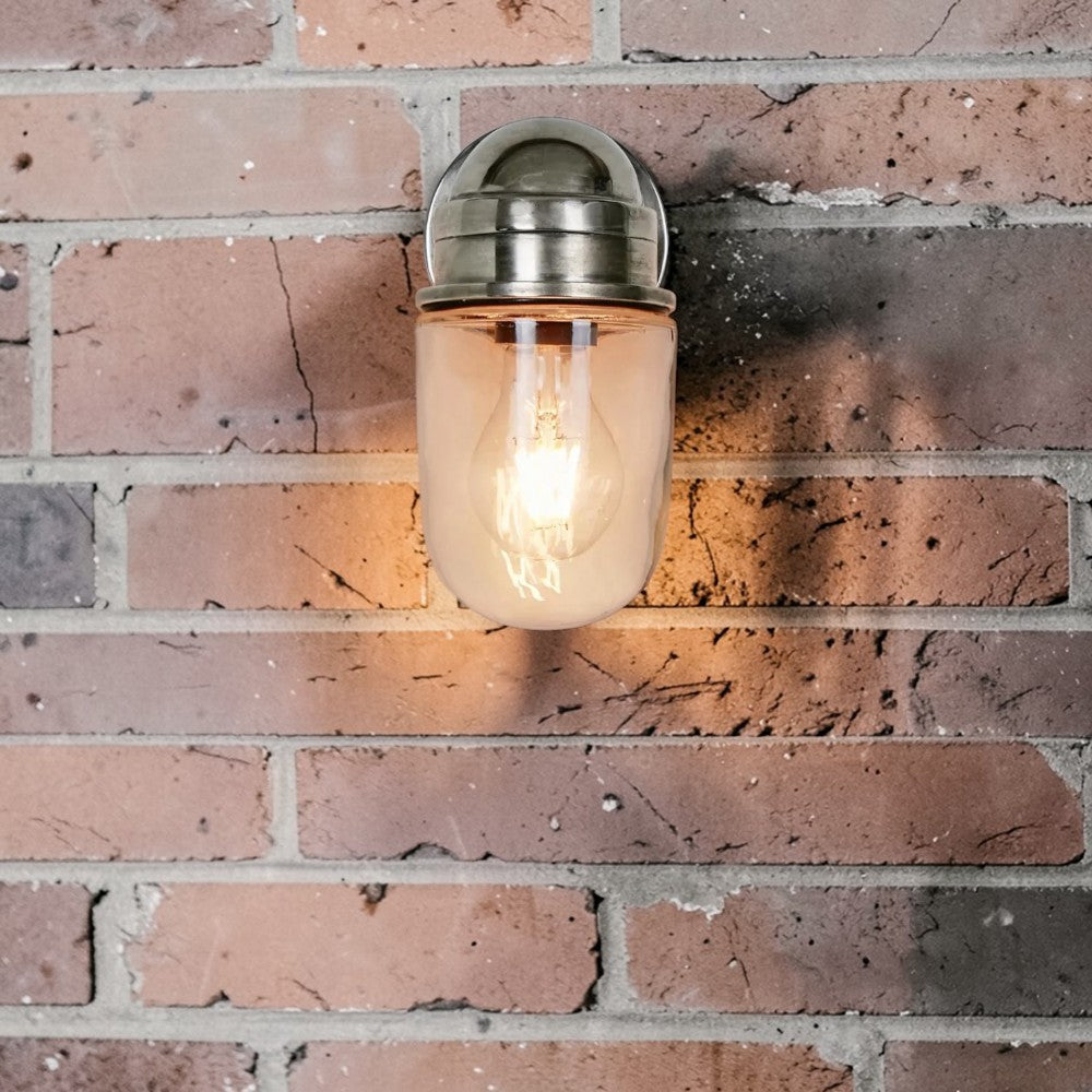 Nautical Outdoor Wall Light Silver