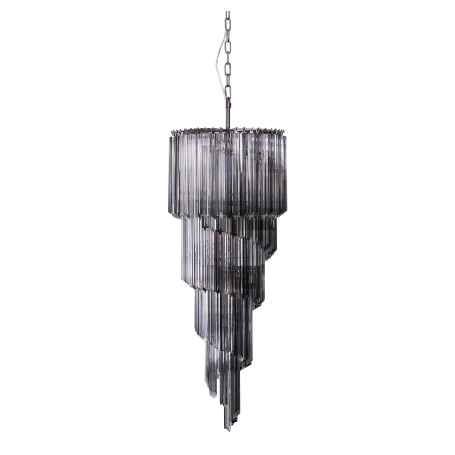 Nicola Murano Noir Spiral Chandelier - Extra Large