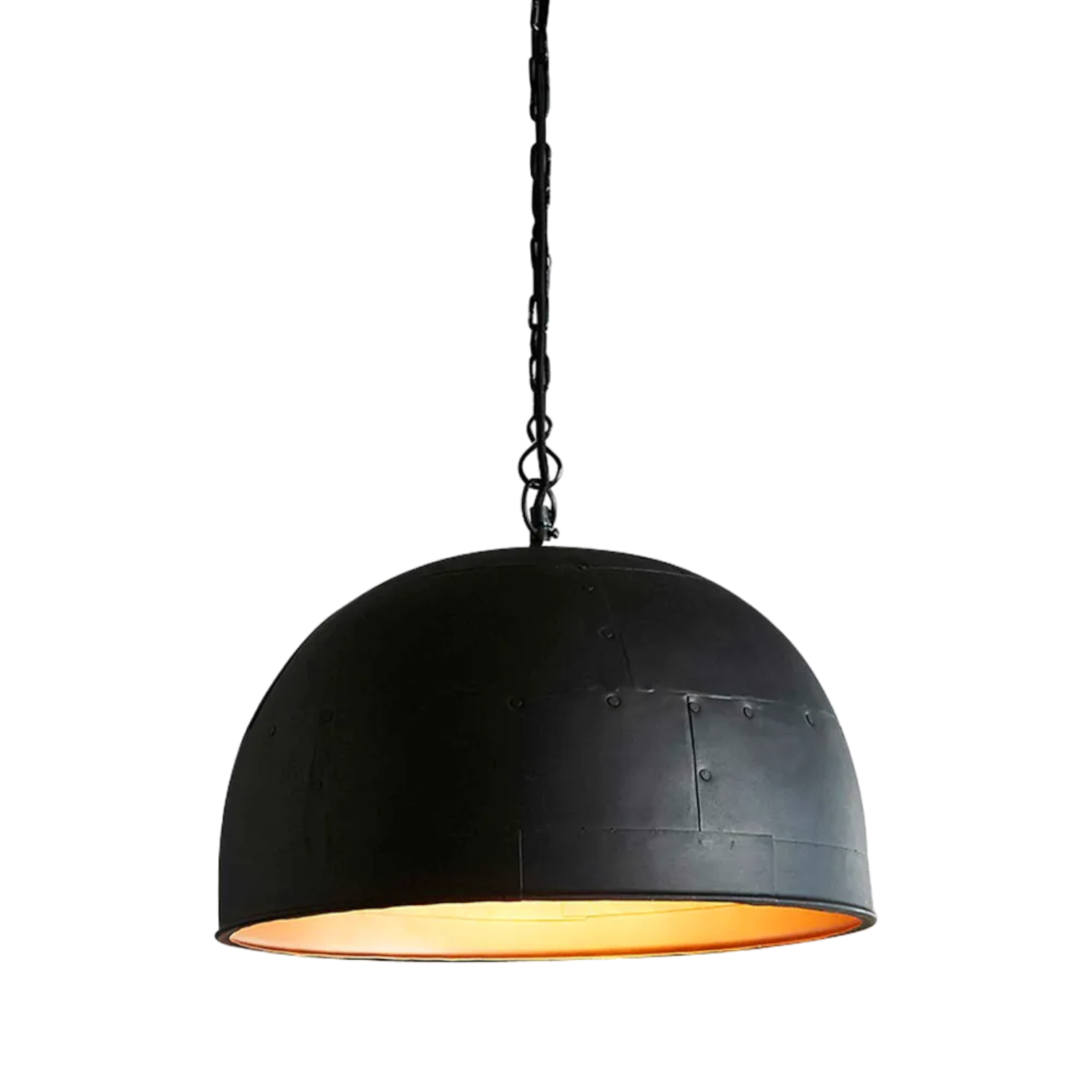 Noir Ceiling Pendant Small Black with Gold Interior