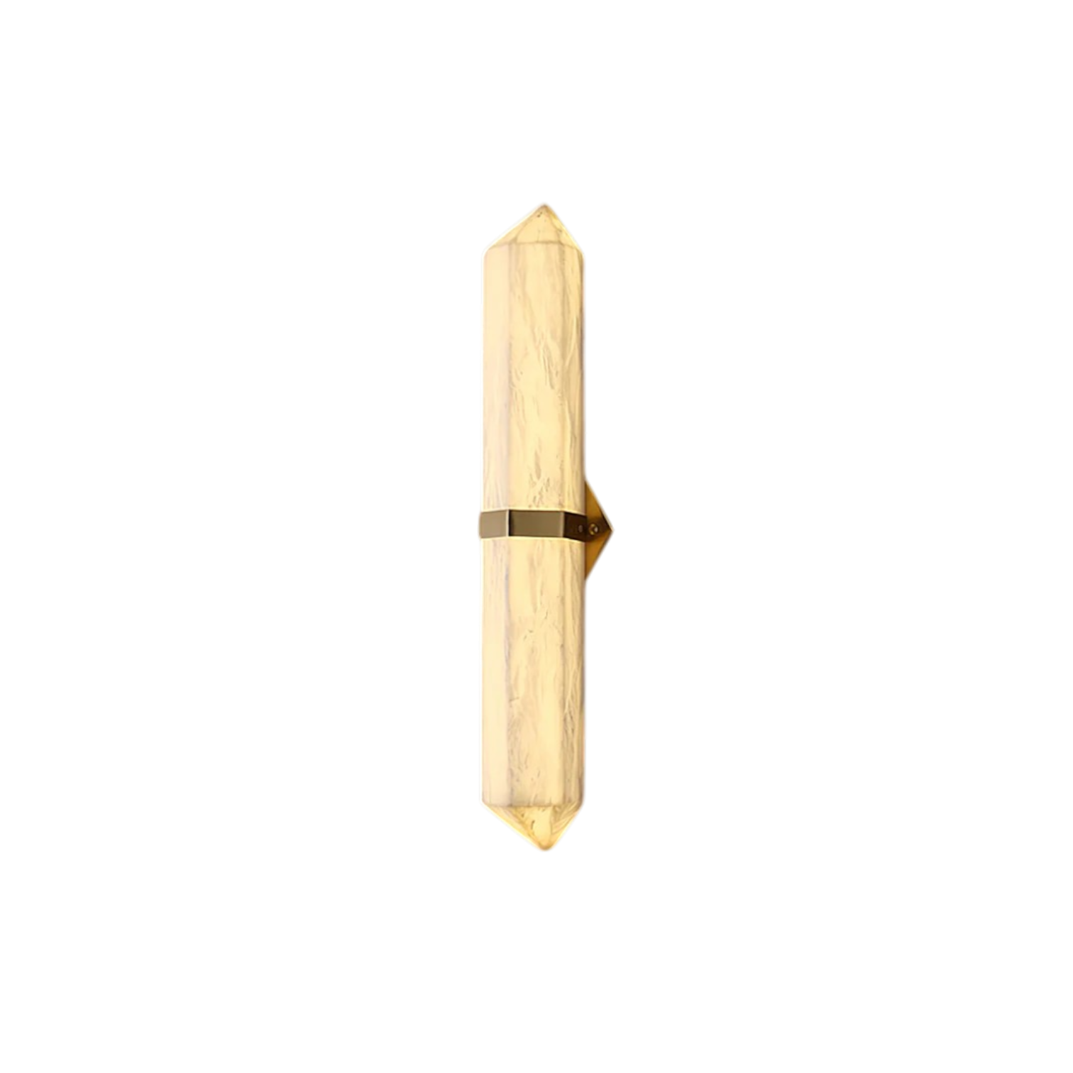 Velis Alabaster Obelisk Wall Sconce - Short