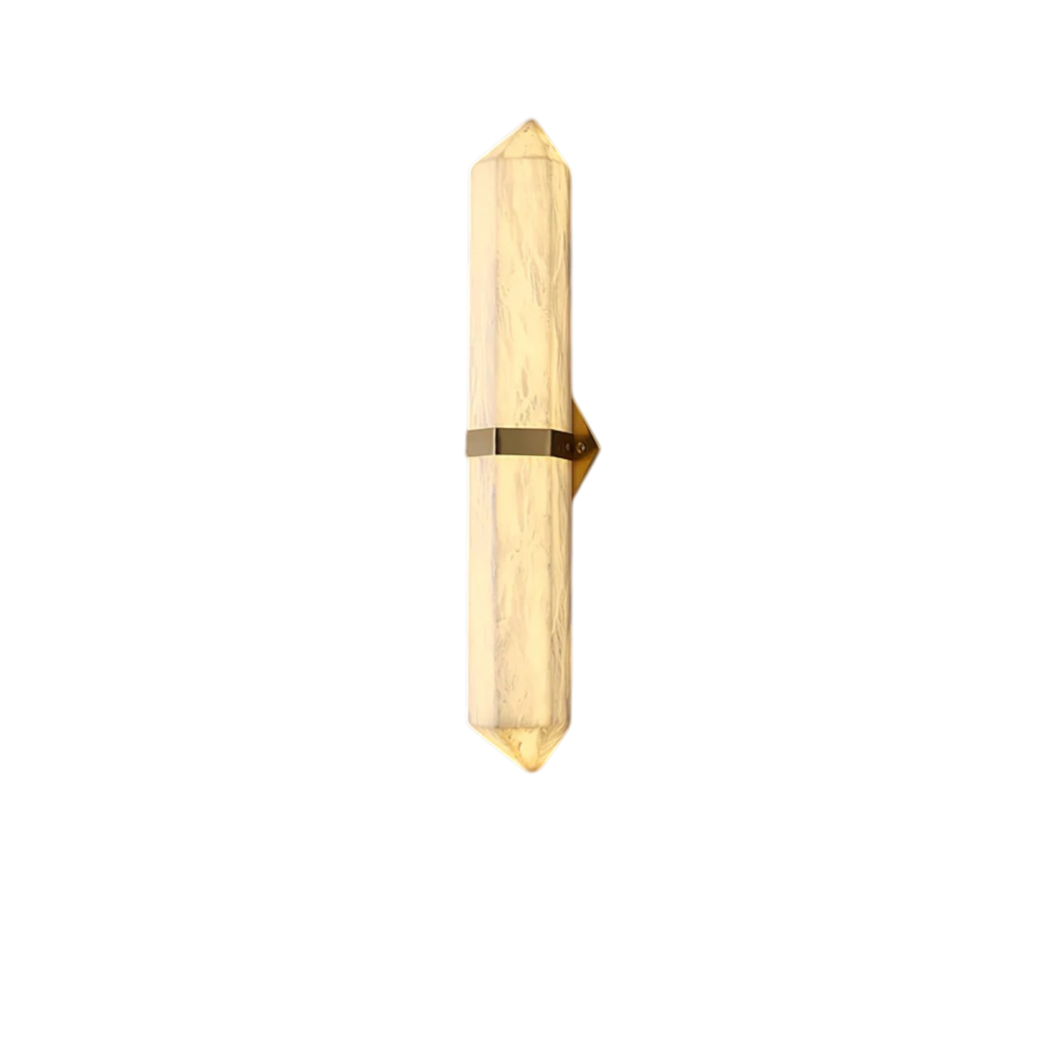 Velis Alabaster Obelisk Wall Sconce - Long