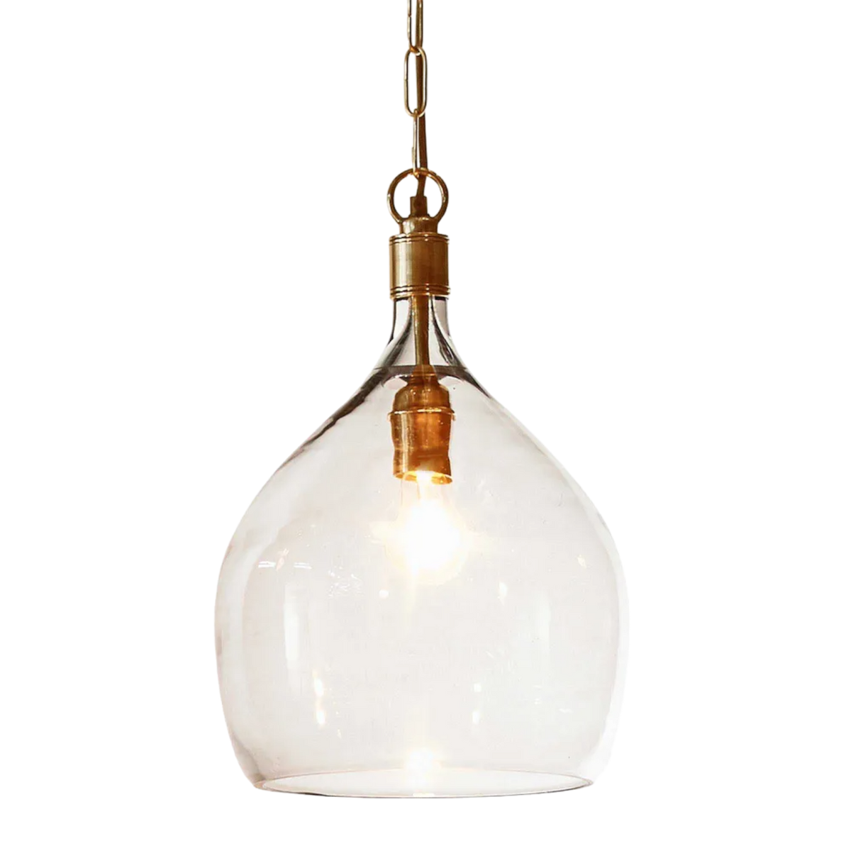 Omega Ceiling Pendant Antique Brass
