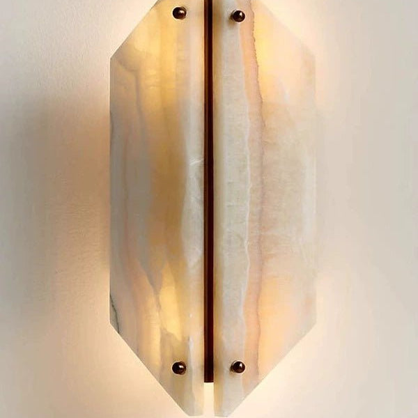 Albor Crest Alabaster Wall Lamp