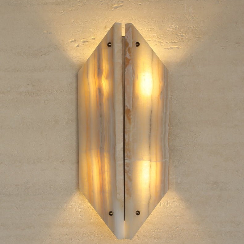 Albor Crest Alabaster Wall Lamp