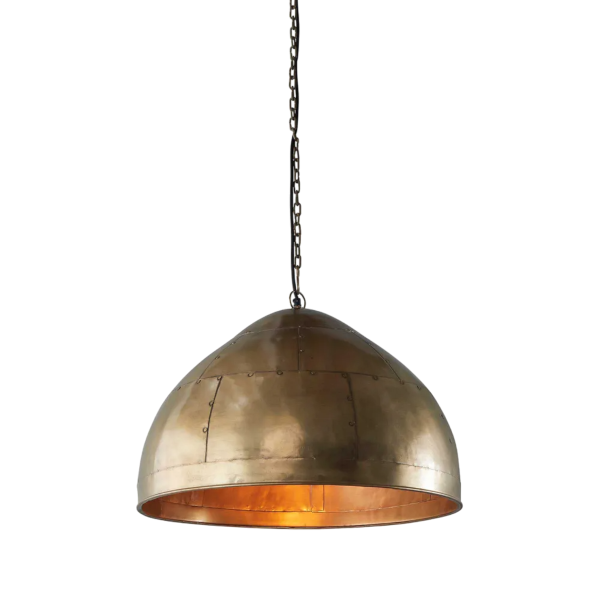 P51 Ceiling Pendant Small Antique Brass