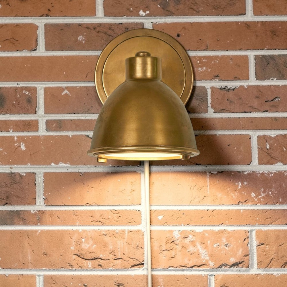 Panama Outdoor Wall Light Antique Brass