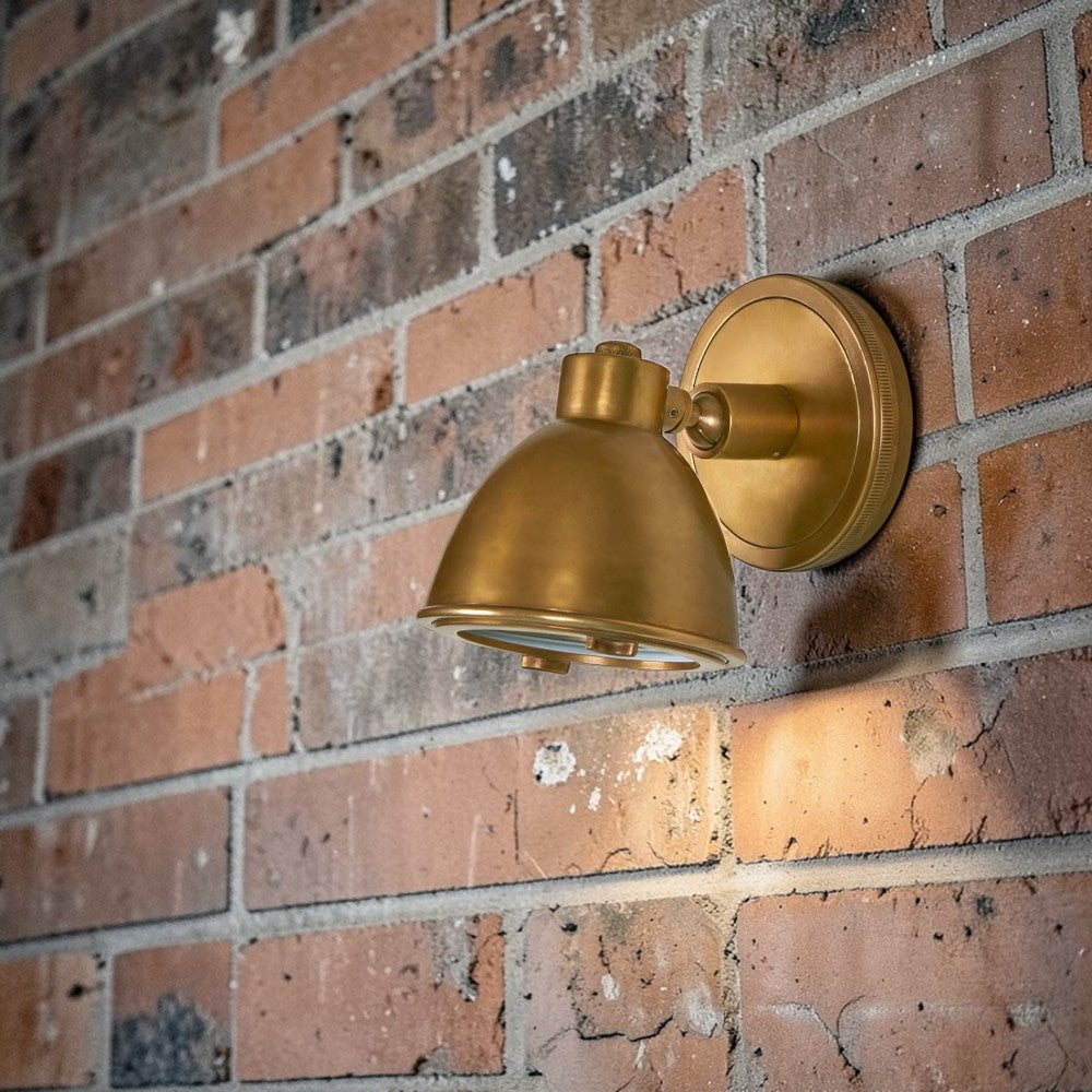 Panama Outdoor Wall Light Antique Brass