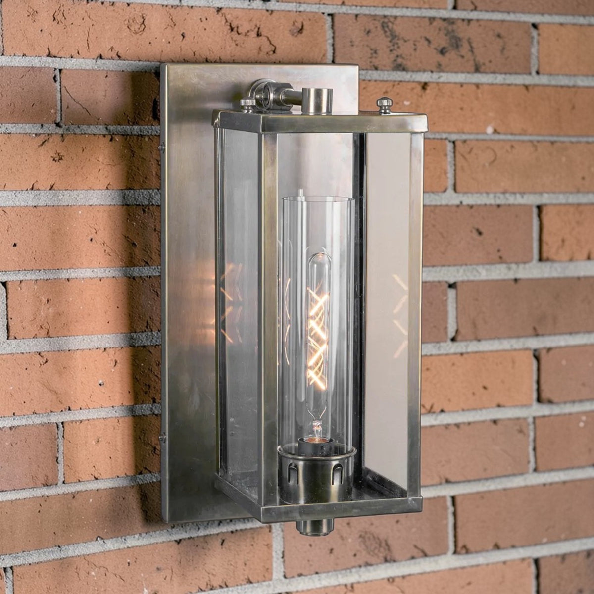 Pavillion Outdoor Wall Light Antique Silver