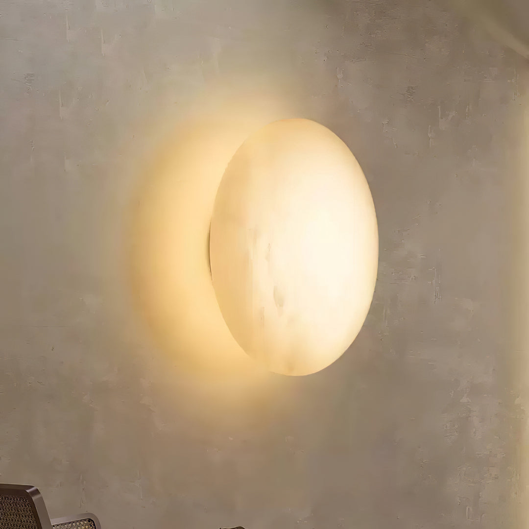 Alvera Pebble Alabaster Wall Light