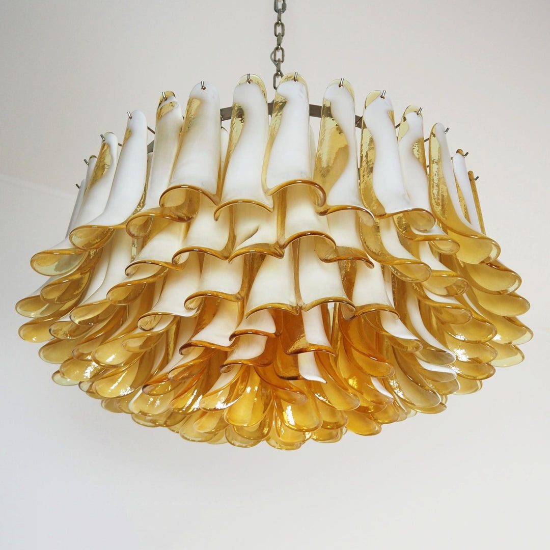 Battista Petal Murano Glass Chandelier