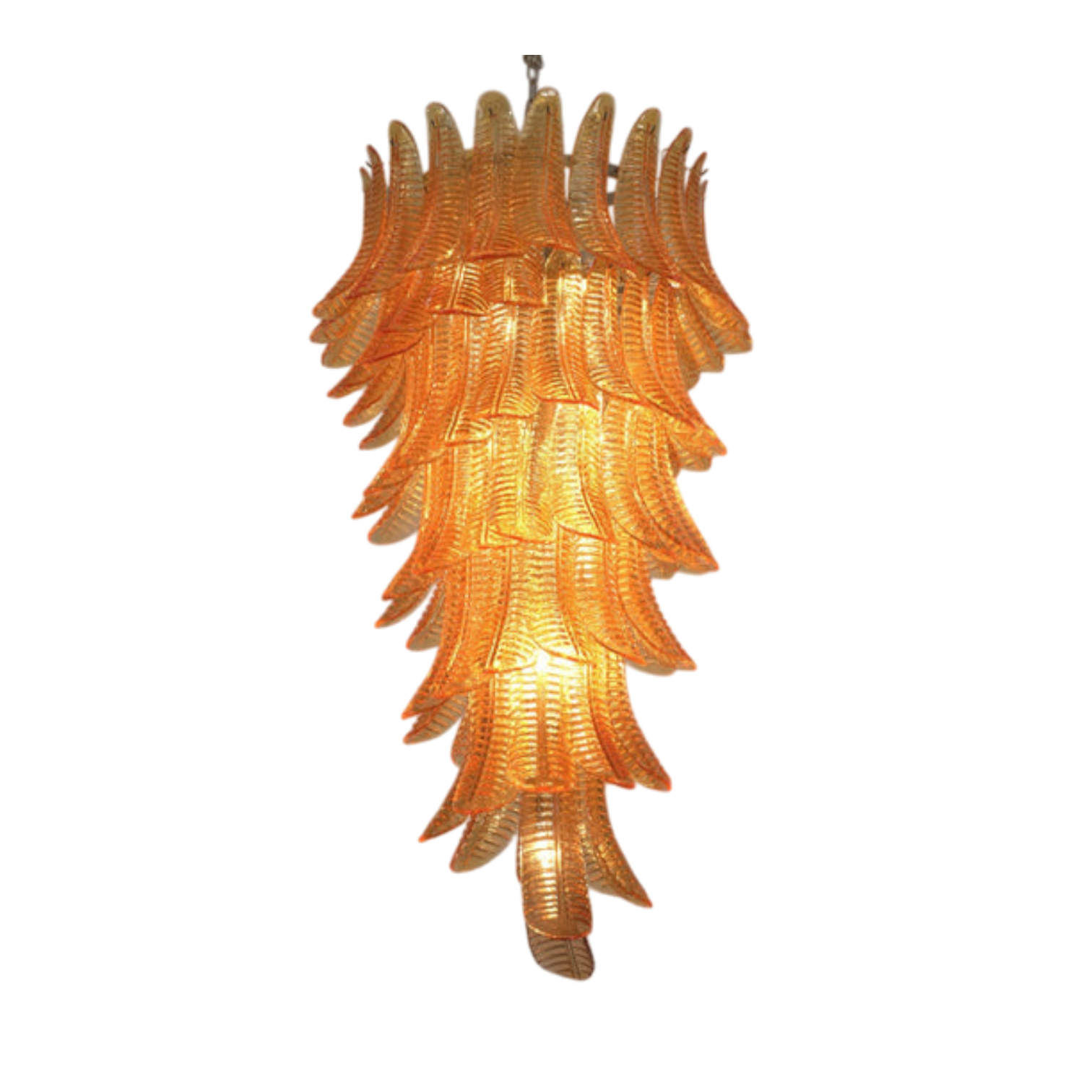 Paolina Leaf Cascade Chandelier - Medium