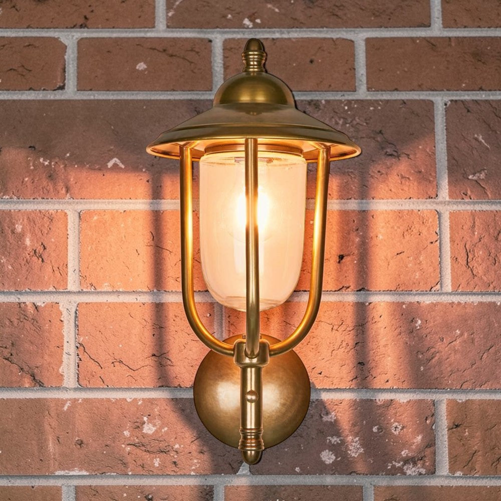 Pier Outdoor Wall Light Antique Brass