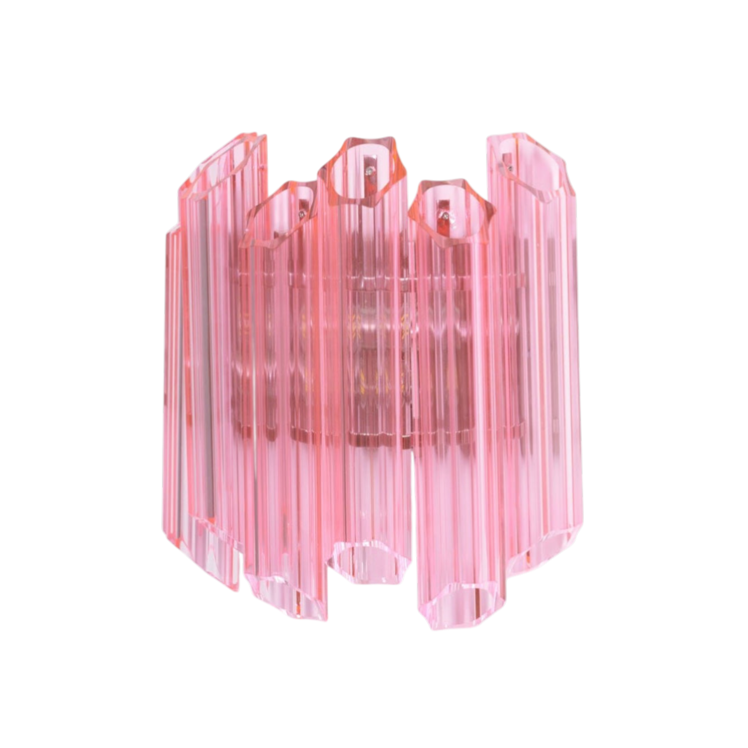 Sandria Pink Palermo Murano Wall Lamp
