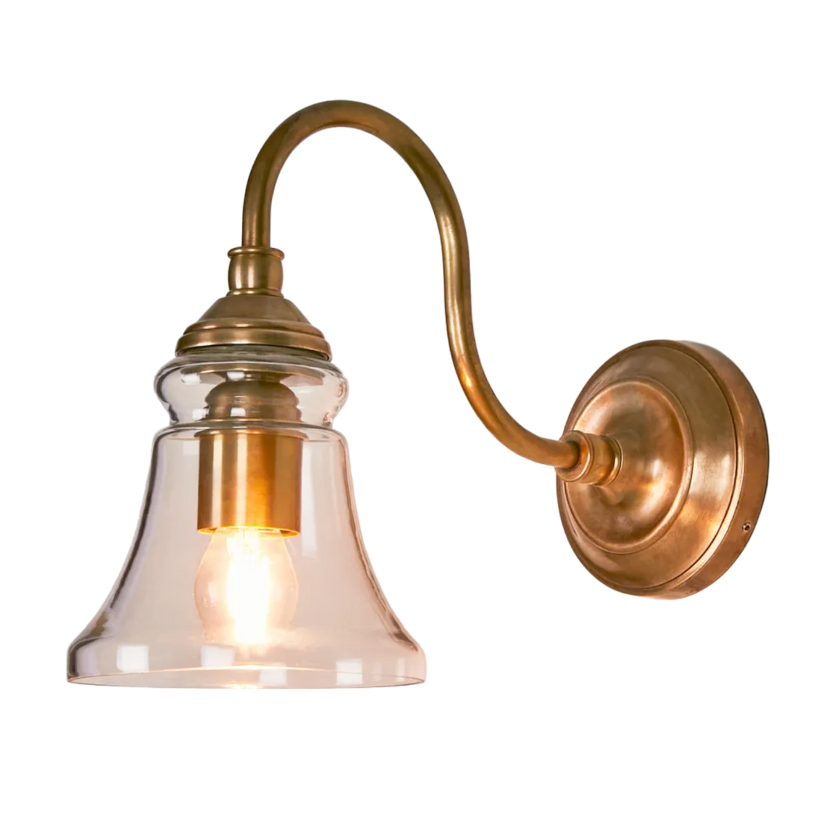 Plaza Wall Light Antique Brass