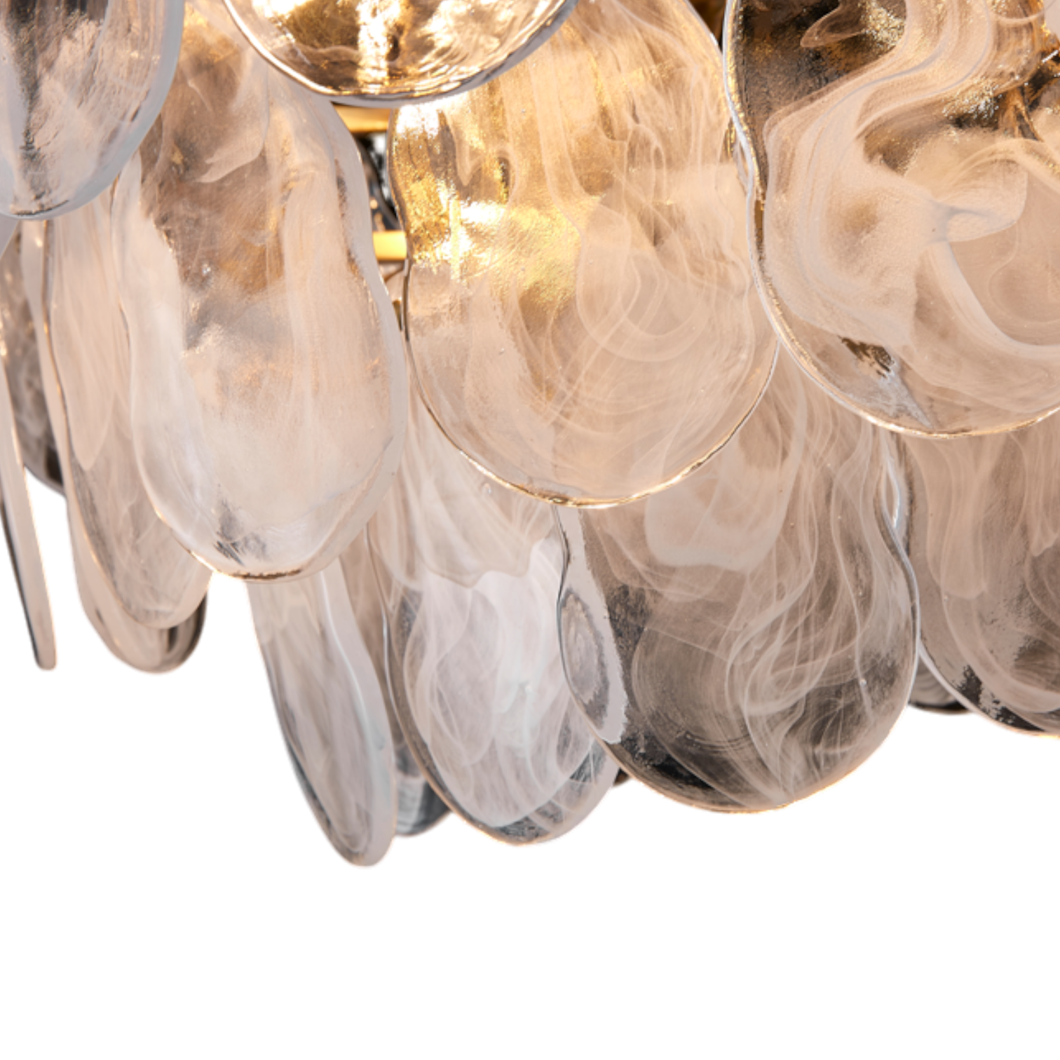 Quinn Organic Glass Chandelier (650mm)