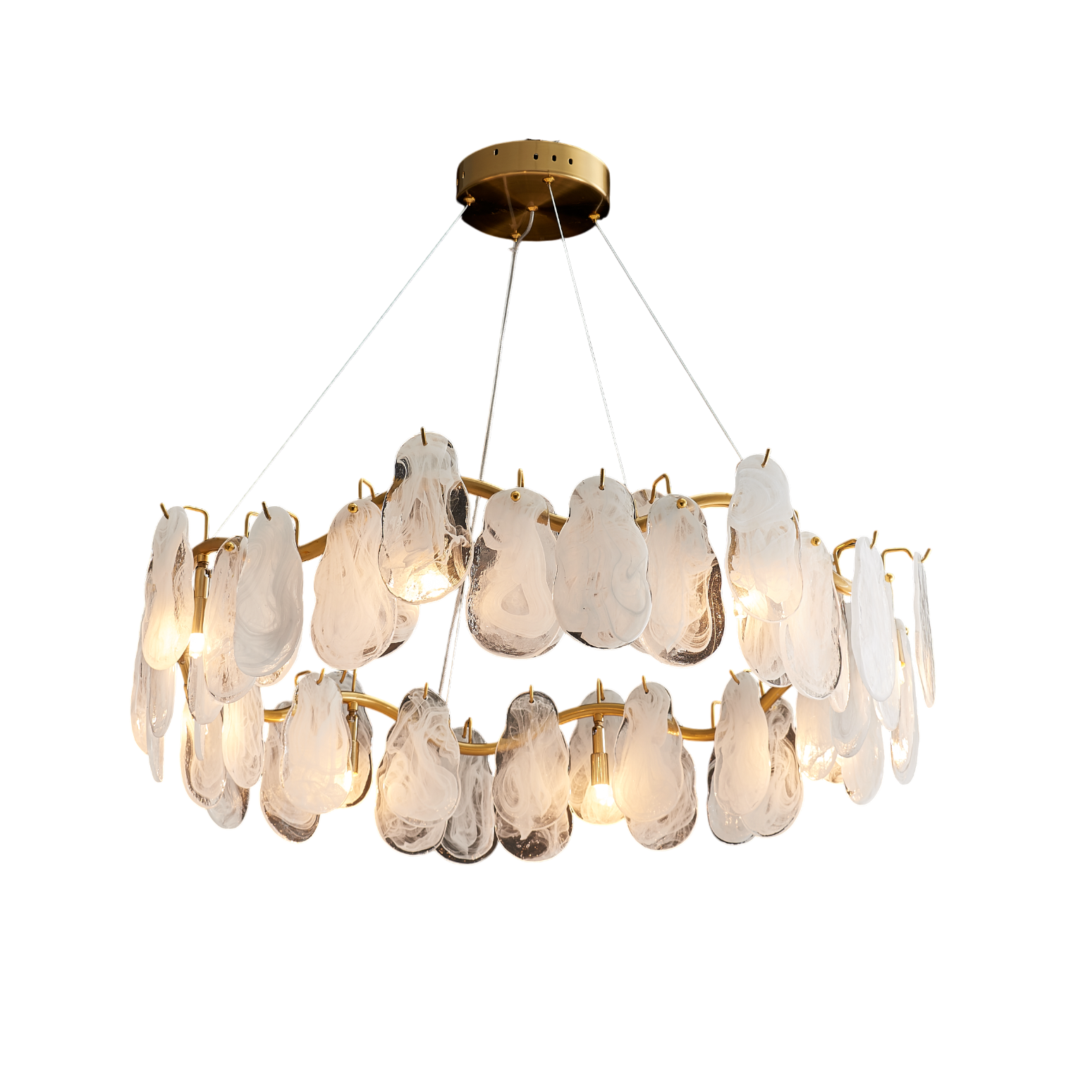 Quinn Organic Glass Chandelier (650mm)