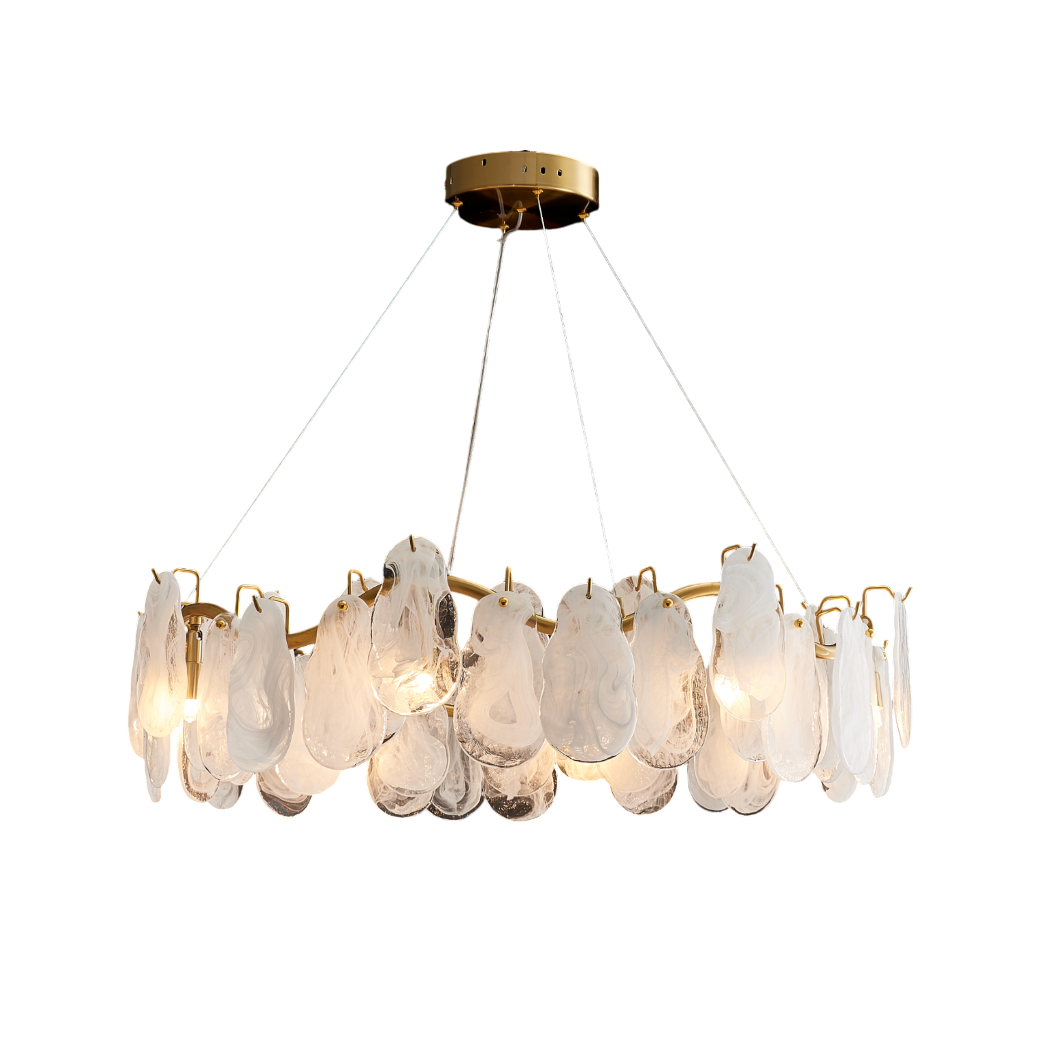 Quinn Organic Glass Chandelier (650mm)