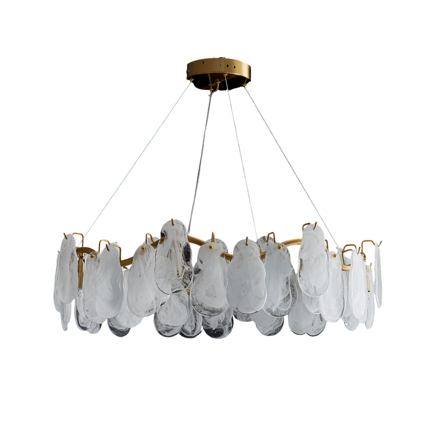 Quinn Organic Glass Chandelier (650mm)