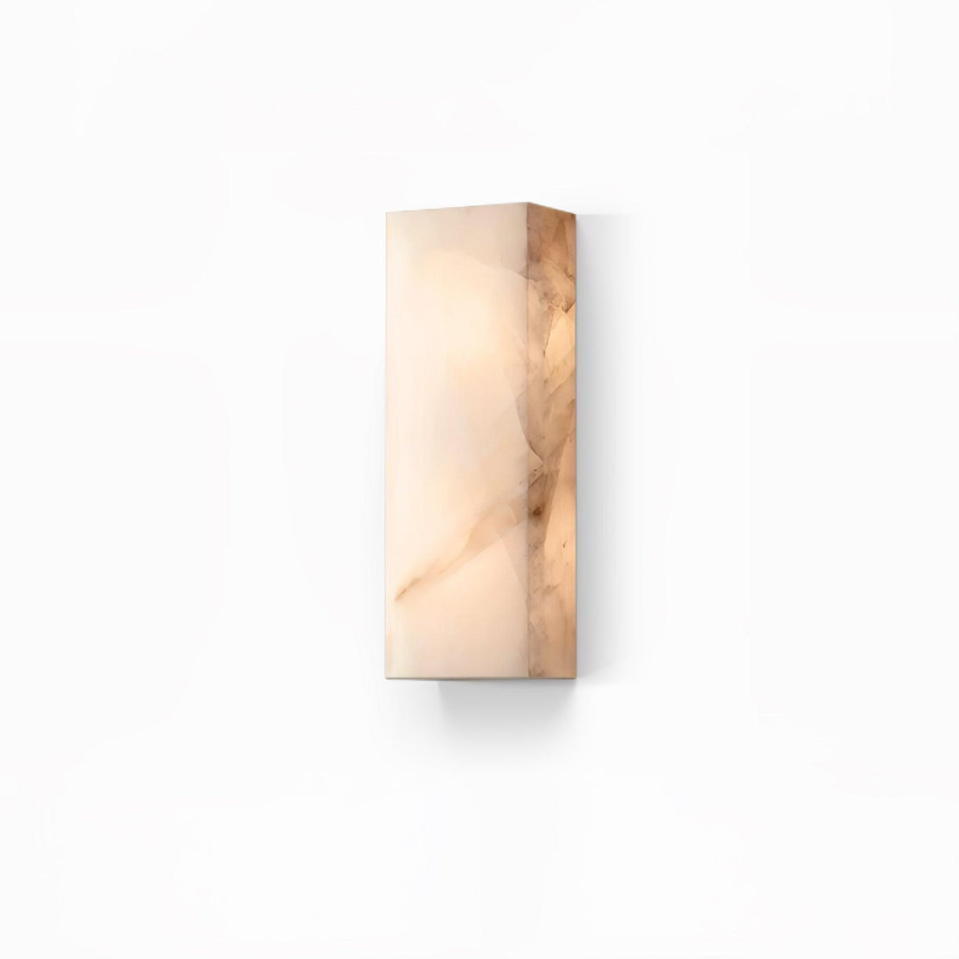 Nubia Rectangular Alabaster Wall Sconce