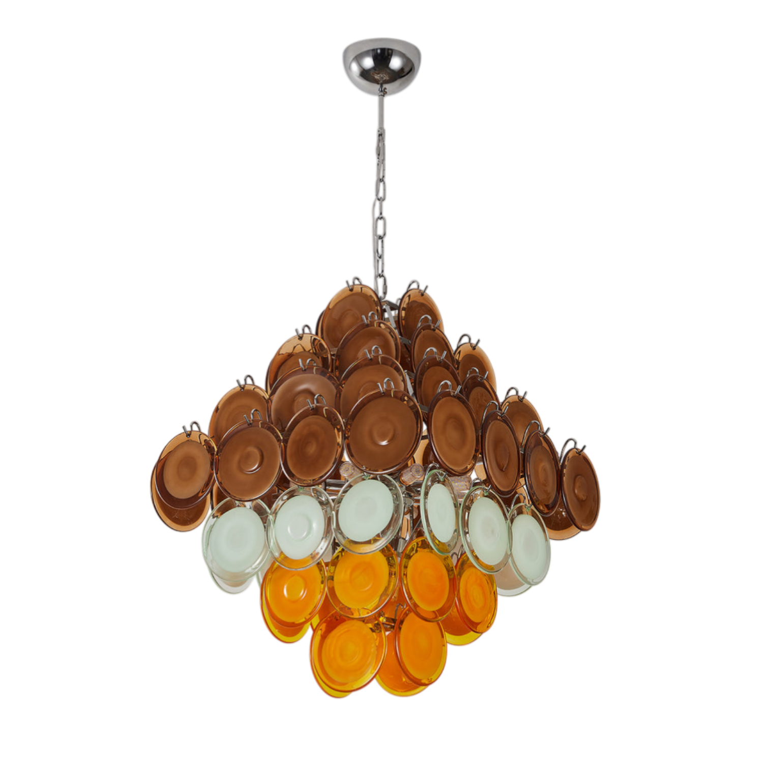 Graziana Murano Retro Glass Disc Chandelier